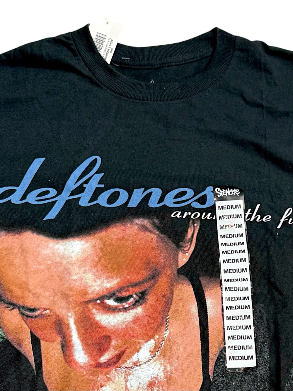 Deftones Band Around The Fur Shirt Band Graphic Tee Black Mens Medium Licensed